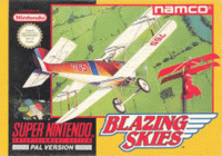 Blazing Skies PAL Super Nintendo PAL box art